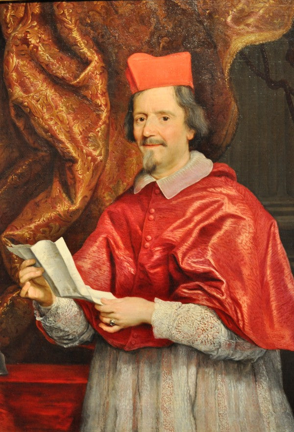 Portrait of Cardinal Giulio Spinola, vintage artwork by Giovanni Battista Gaulli, 12x8" (A4) Poster