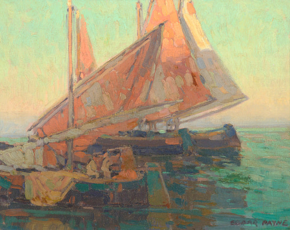 Italian Boats by Edgar Alwyn Payne,16x12(A3) Poster