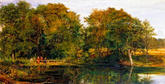 The Stream at Rest, vintage artwork by Richard Redgrave, A3 (16x12") Poster Print