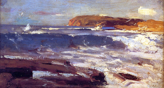 An Impression from the Deep, vintage artwork by Sir Arthur Streeton, 12x8" (A4) Poster