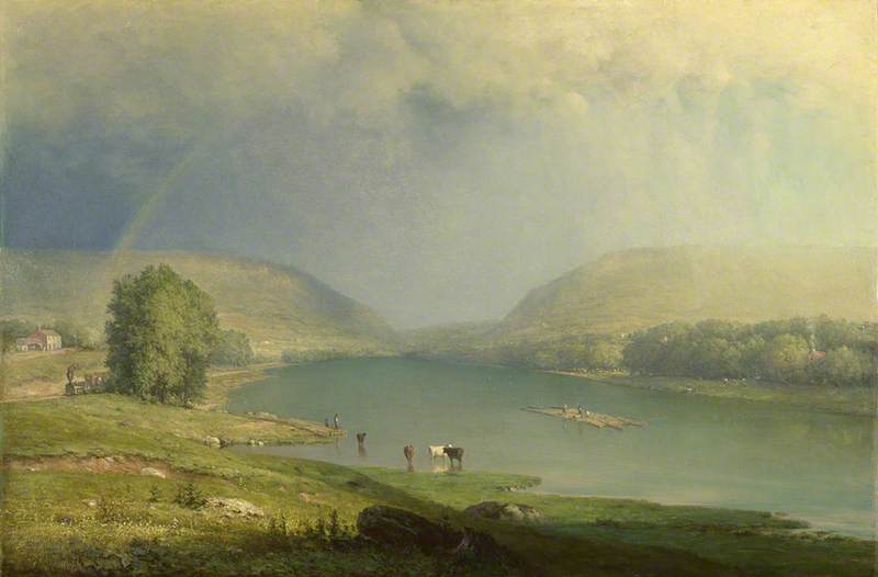 The Delaware Water Gap, vintage artwork by George Inness, 12x8" (A4) Poster