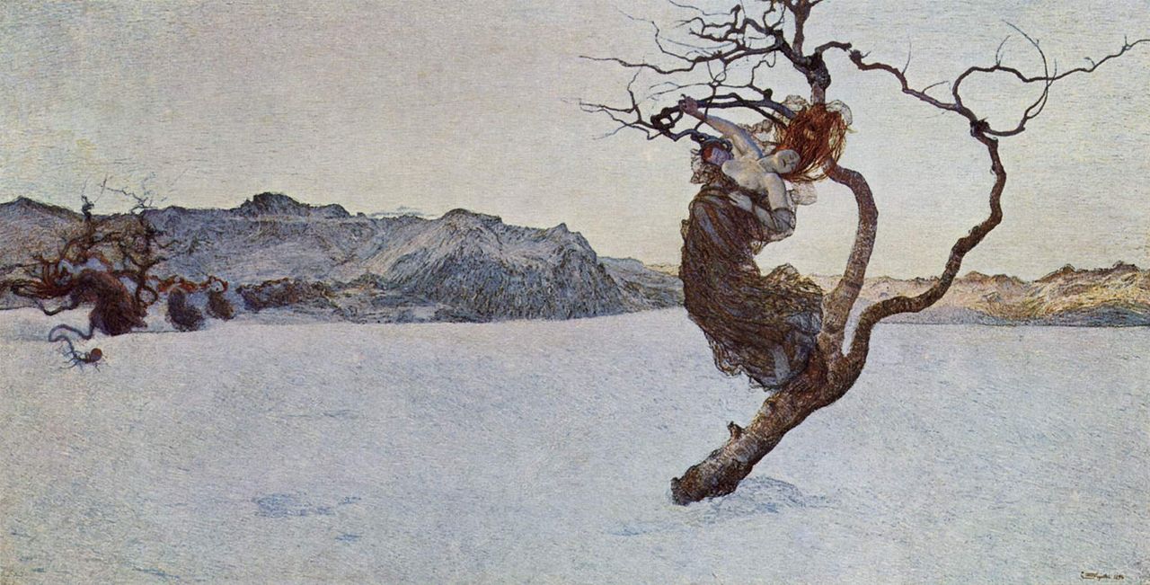 The Evil Mothers by Giovanni Segantini,A3(16x12")Poster