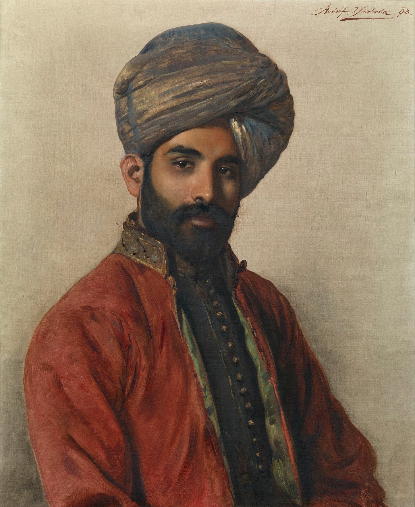 Maulvie Raffindin Ahmad, vintage artwork by Rudolph Swoboda, A3 (16x12") Poster Print