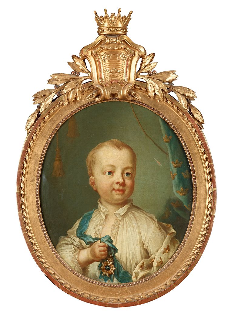 Crown Prince Gustav IV Adolf of Sweden, vintage artwork by Jakob Bjorck, 12x8" (A4) Poster