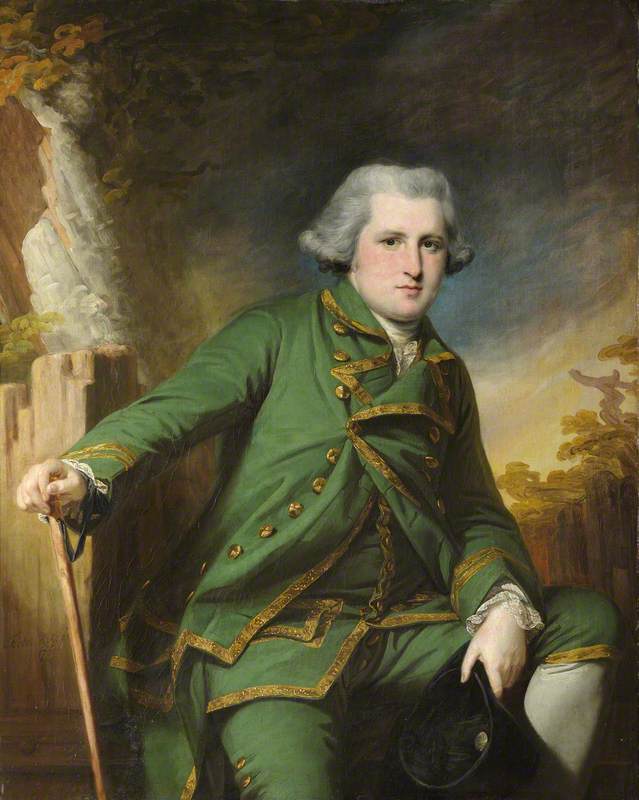 Sir William Jones, vintage artwork by Francis Cotes, R.A., 12x8" (A4) Poster