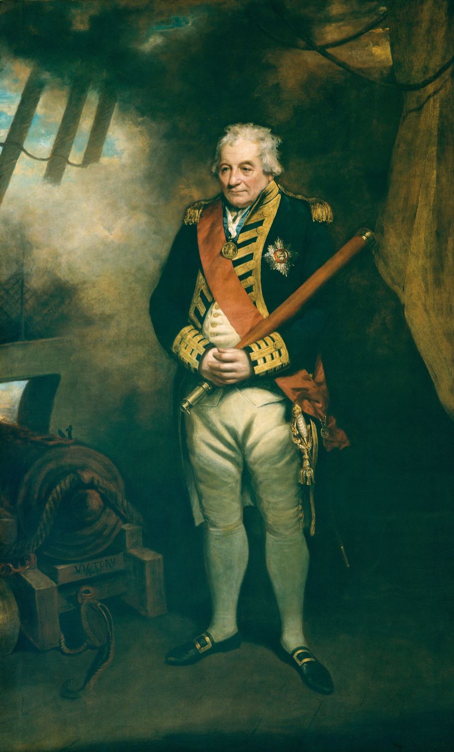 John Jervis, Baron Jervis and Earl of St Vincent, vintage artwork by John Hoppner, 12x8" (A4) Poster