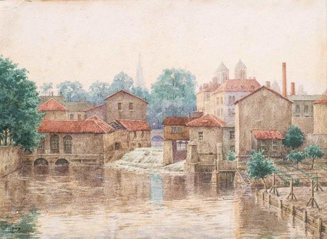 Old Town by Boris Bessonov,A3(16x12")Poster