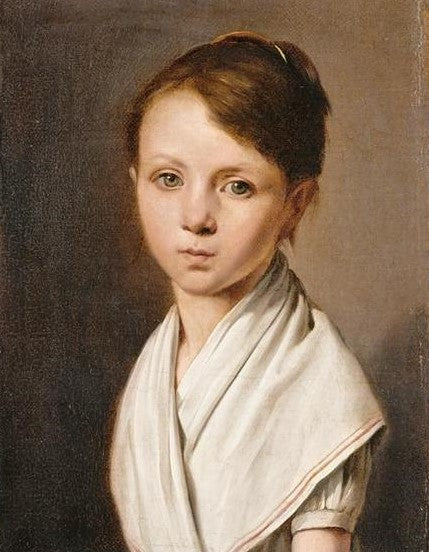 Berthe Juliette Dubois, vintage artwork by Louis-Leopold Boilly, 12x8" (A4) Poster