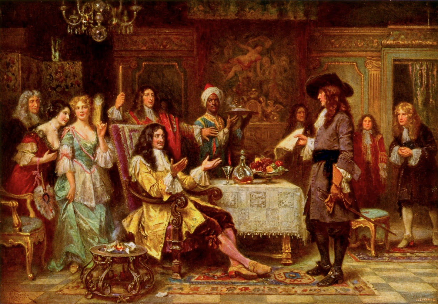 The Birth of Pennsylvania by Jean-Leon Gerome Ferris,A3(16x12")Poster