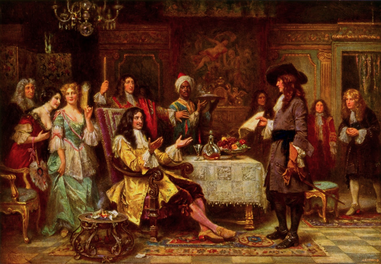 The Birth of Pennsylvania by Jean-Leon Gerome Ferris,A3(16x12")Poster