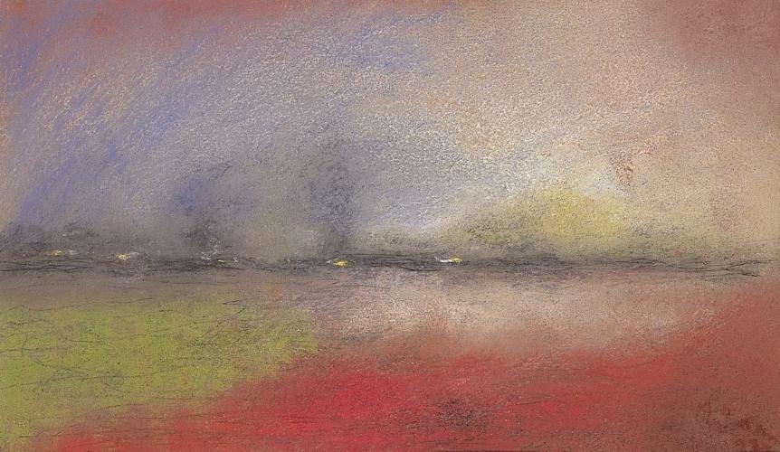 Dusk Landscape, vintage artwork by József Rippl-Rónai, 12x8" (A4) Poster