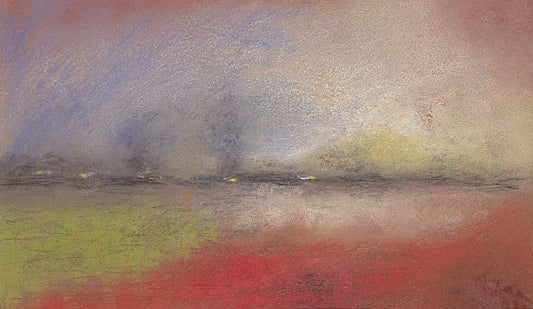 Dusk Landscape, vintage artwork by József Rippl-Rónai, 12x8" (A4) Poster