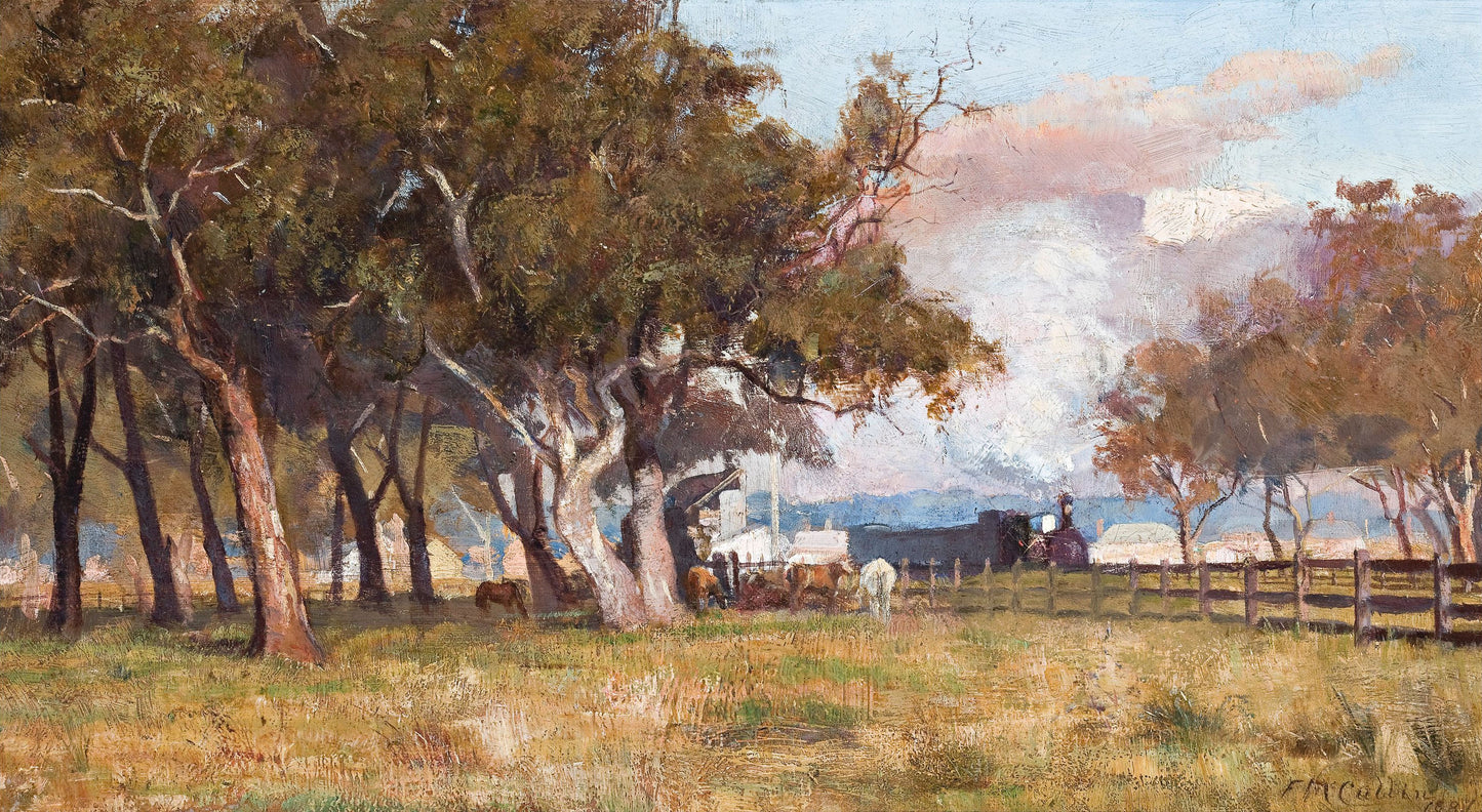 The Morning Train, vintage artwork by Frederick McCubbin, 12x8" (A4) Poster