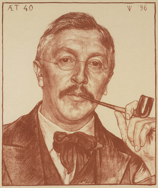 Jacobus Van Looy, vintage artwork by Jan Veth, 12x8" (A4) Poster