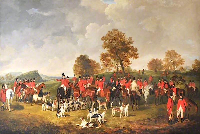 The Cheshire Hunt....., vintage artwork by Henry Calvert, A3 (16x12") Poster Print