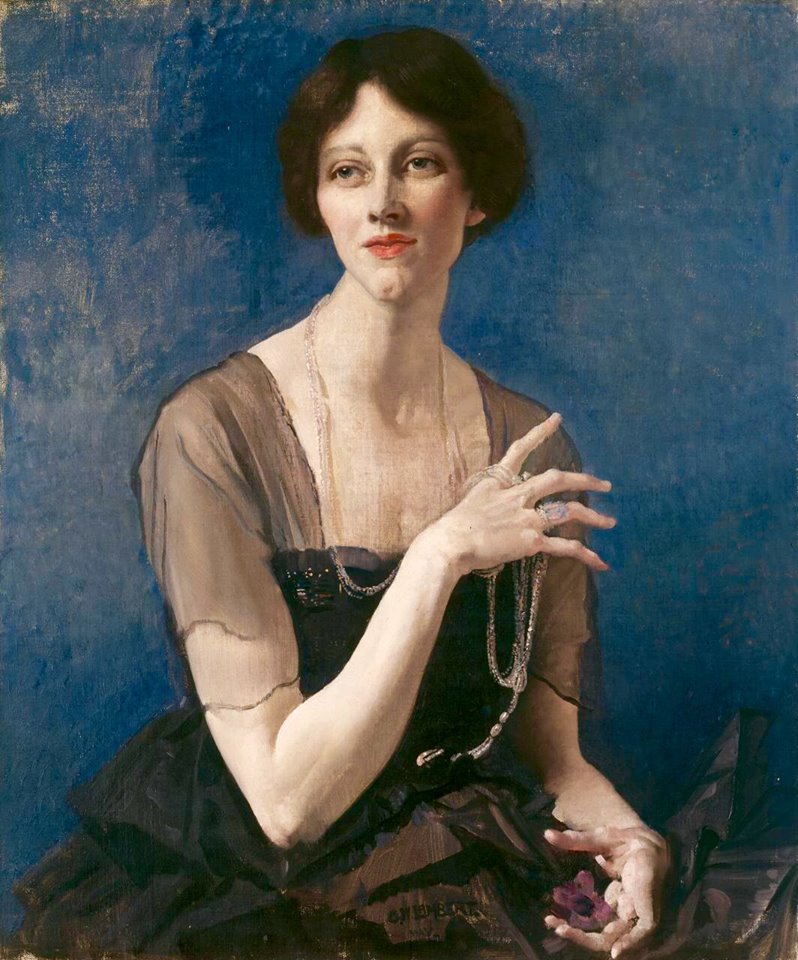 Mrs E. P. Reed, vintage artwork by George W. Lambert, 12x8" (A4) Poster