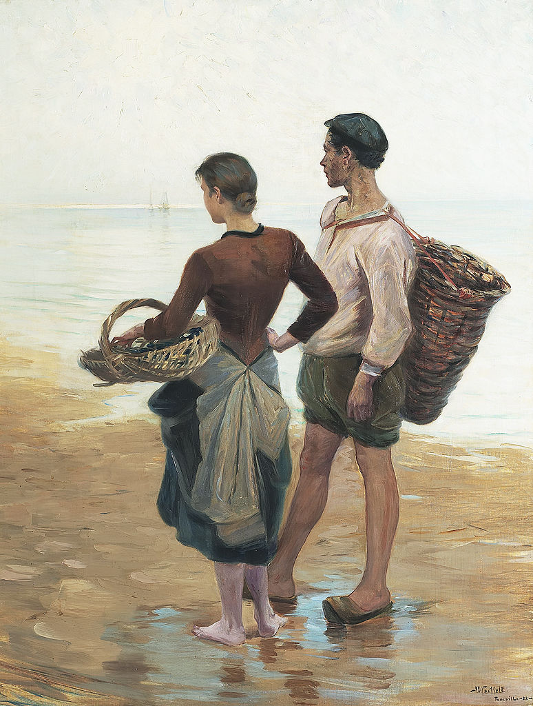 Morning, Trouville by Ingeborg Westfelt-Eggertz,A3(16x12")Poster