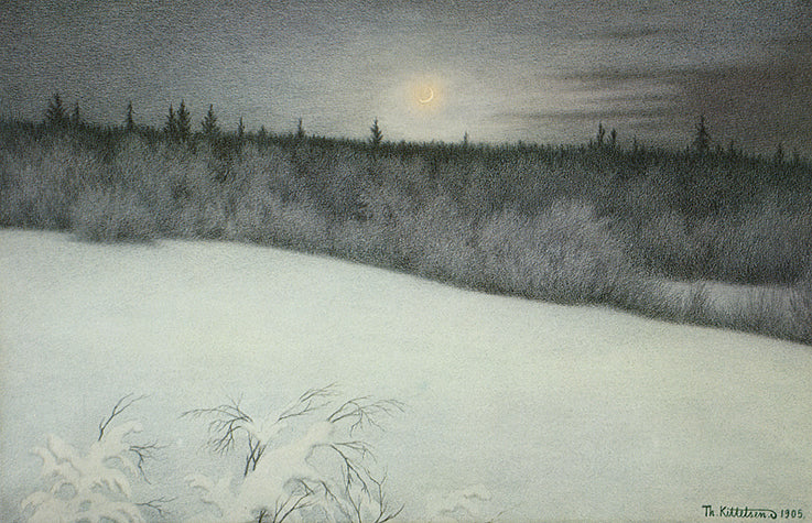 New Moon by Theodor Severin Kittelsen,A3(16x12")Poster