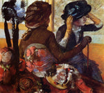 At the Milliner's, vintage artwork by Edgar Degas, 12x8" (A4) Poster