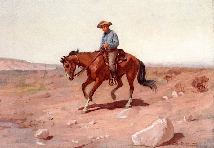 California Cowboy by Gutzon Borglum,A3(16x12")Poster