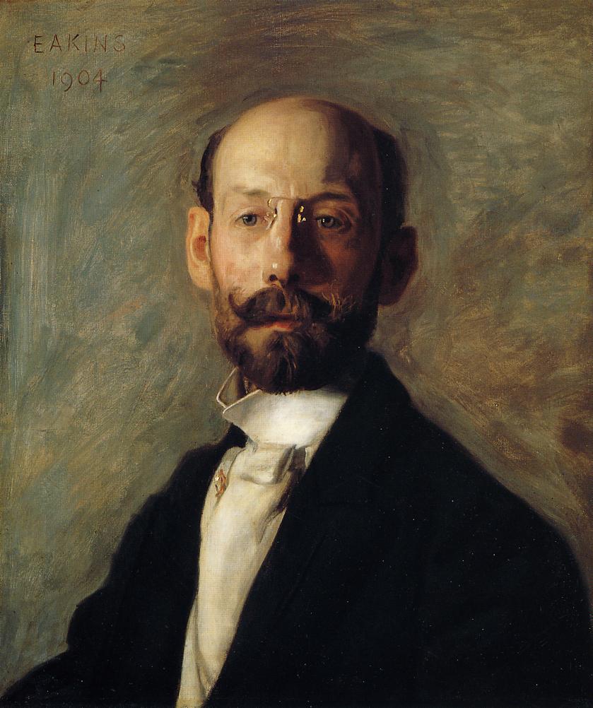 Frank B. A. Linton, vintage artwork by Thomas Eakins, 12x8" (A4) Poster