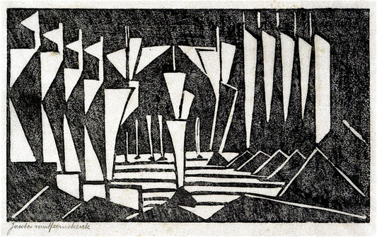 Sailboats by Jacoba van Heemskerck,16x12(A3) Poster