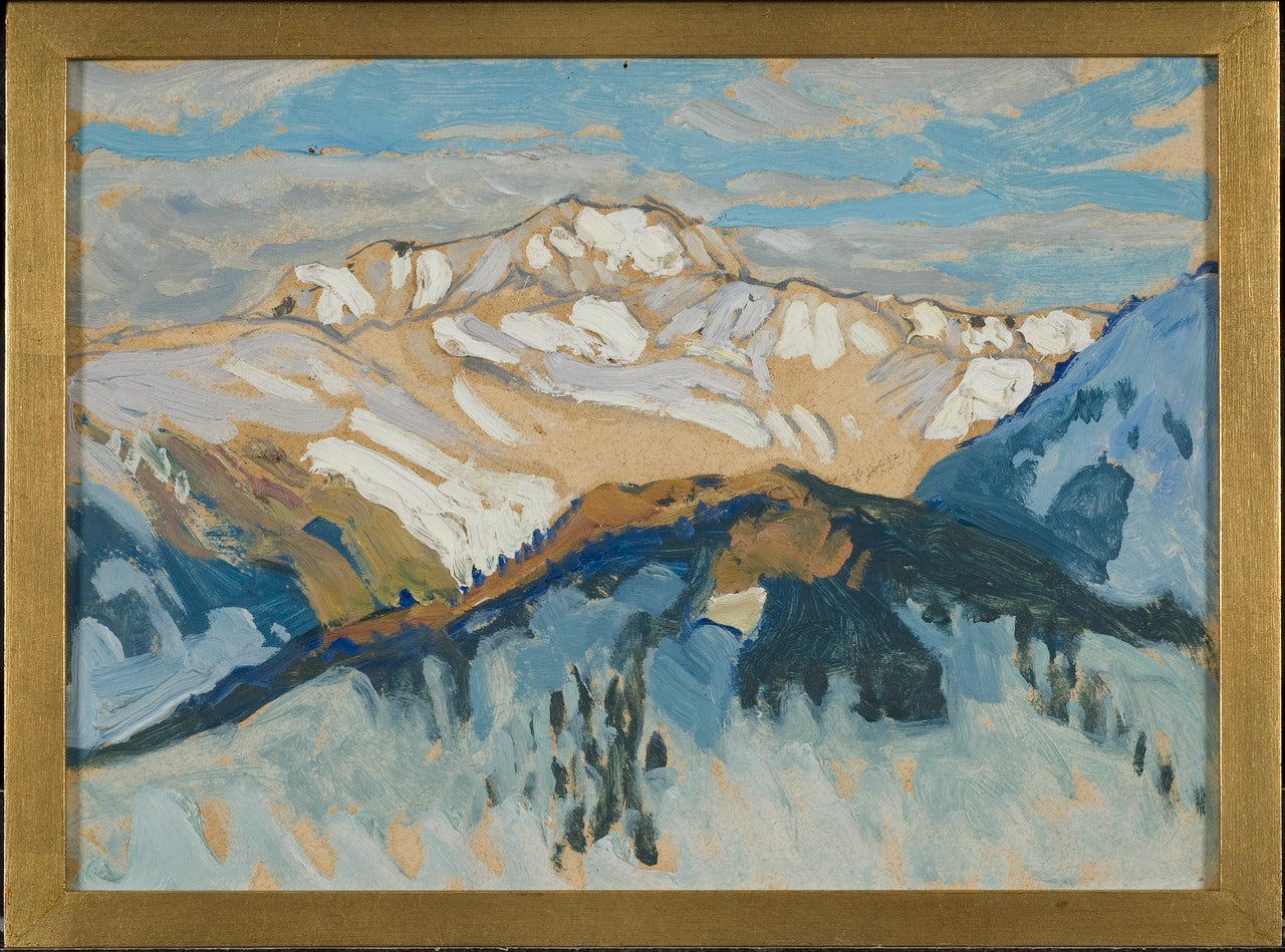 Mountains. Study from Switzerland by Anna Boberg,A3(16x12")Poster