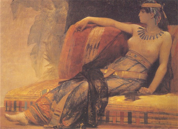 Cleopatra (study), vintage artwork by Alexandre Cabanel, 12x8" (A4) Poster