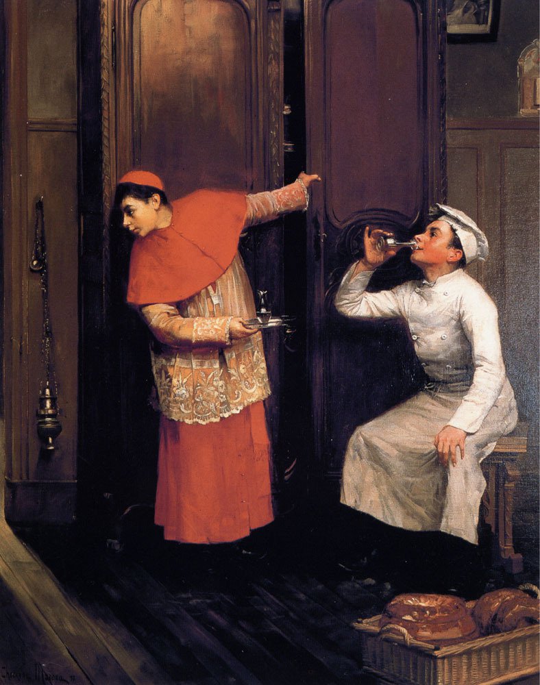 A Spiritual Libation by Paul-Charles Chocarne-Moreau,A3(16x12")Poster