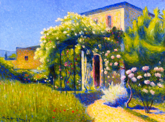 The Studio at Alet-les-Bains by Achille Lauge,A3(16x12")Poster