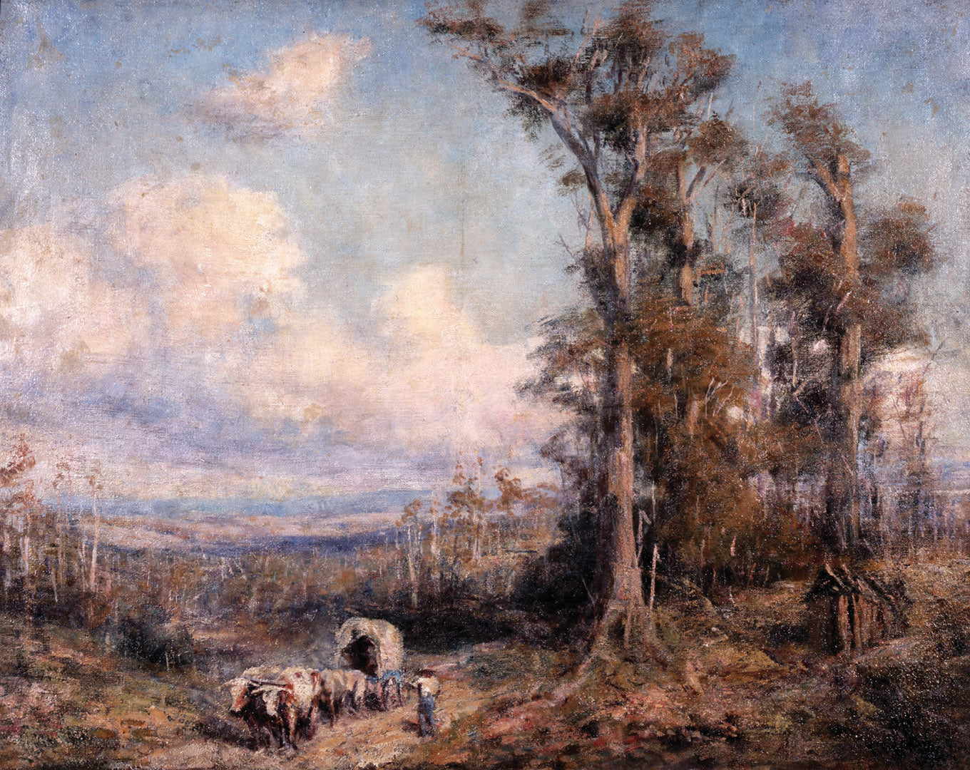 The Road to Braemar, vintage artwork by Frederick McCubbin, 12x8" (A4) Poster
