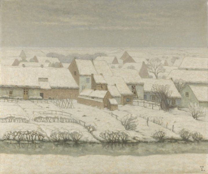 nter in the Village (Hainaut) by William Degouve de Nuncques,A3(16x12")Poster