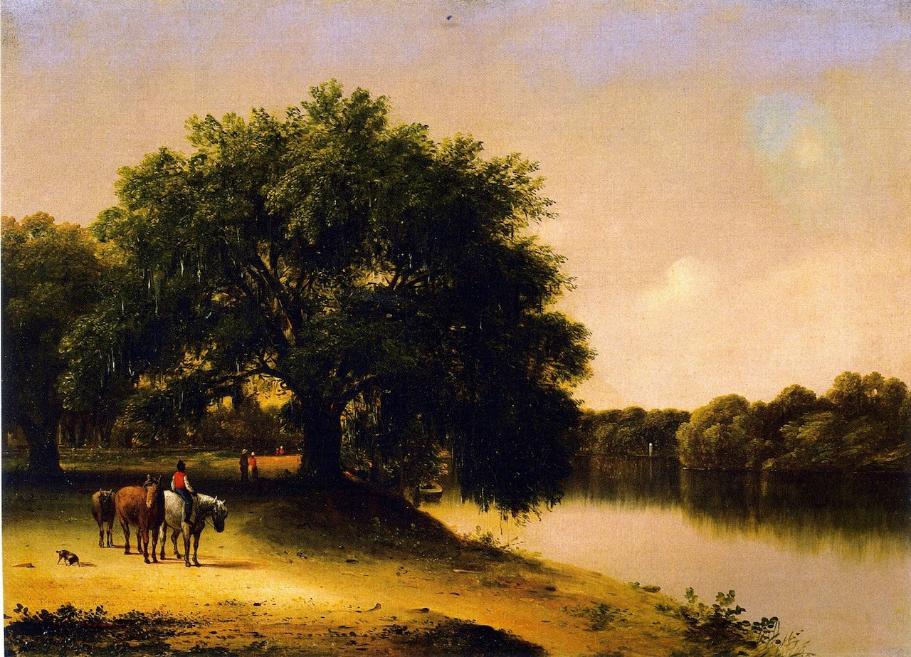 River Plantation, vintage artwork by Thomas Addison Richards, A3 (16x12") Poster Print
