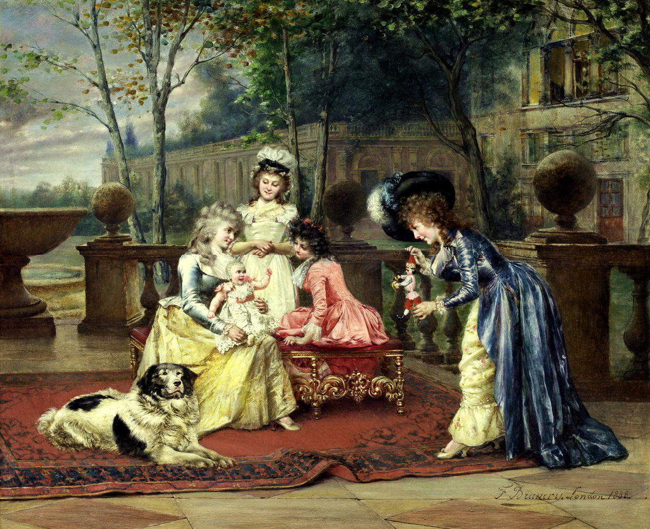 The New Toy, vintage artwork by Francois Brunery, 12x8" (A4) Poster