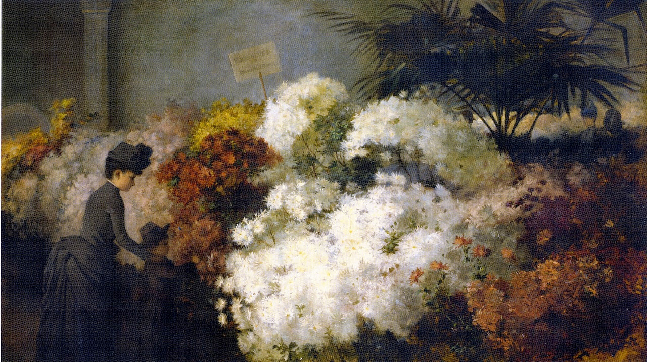 The Chrysanthemum Show by Abbott Fuller Graves,A3(16x12")Poster