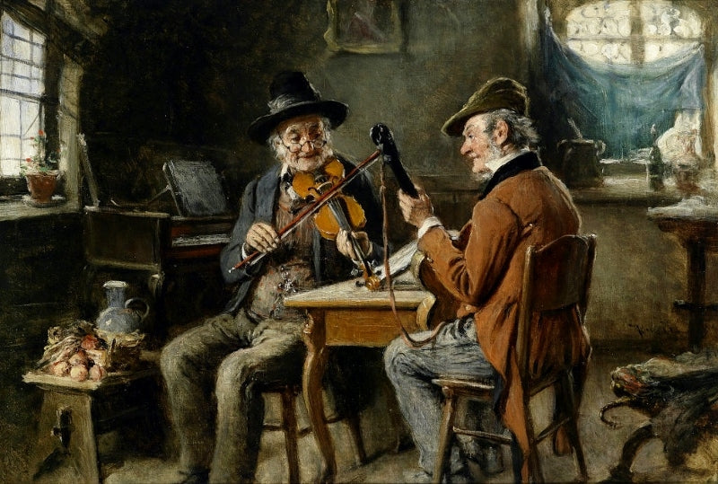 Die Musikanten, vintage artwork by Hermann Kern, 12x8" (A4) Poster
