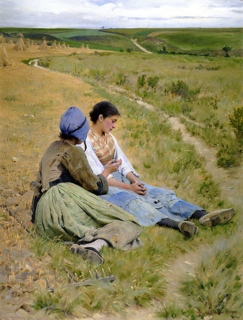 Heartbreak, vintage artwork by Charles Sprague Pearce, 12x8" (A4) Poster