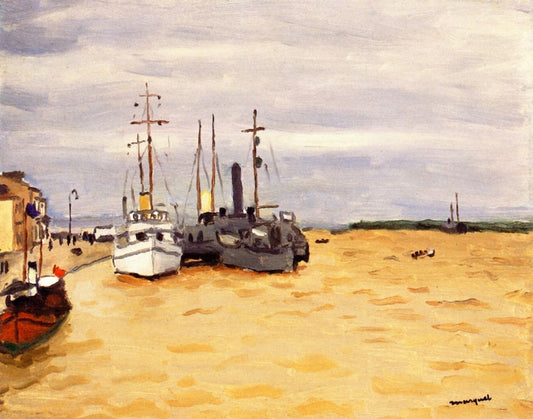 The Danube at Galatz, vintage artwork by Albert Marquet, 12x8" (A4) Poster