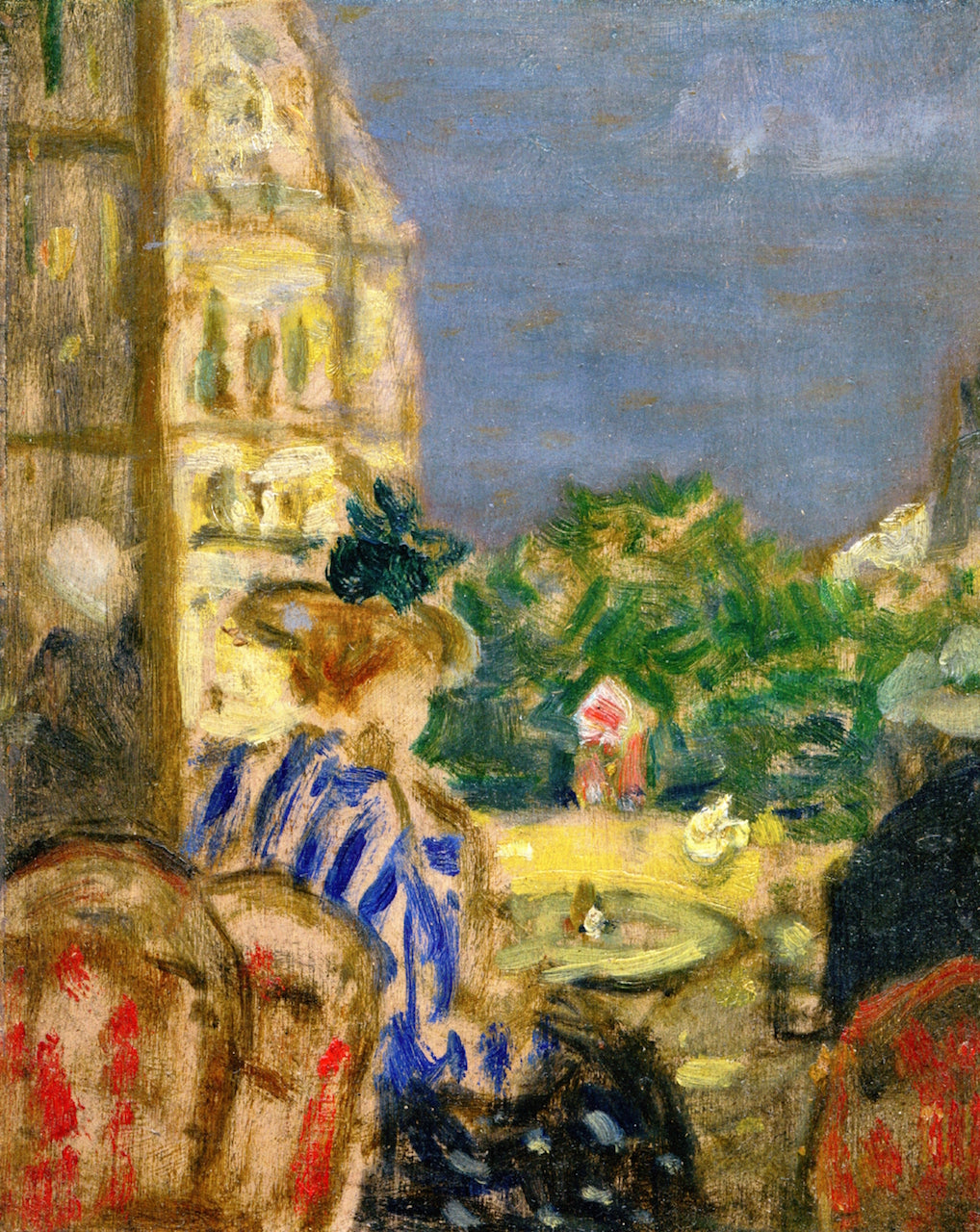 Cafe Scene, Paris by James Wilson Morrice,A3(16x12")Poster