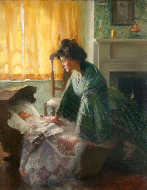 Light of Love, vintage artwork by James Francis Day, 12x8" (A4) Poster