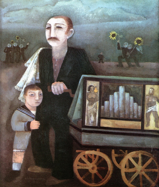 The Hurdy-Gurdy Man by Felix Nussbaum,16x12(A3) Poster