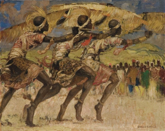 Les Lévriers de Musinga by Fernand Allard l'Olivier,16x12(A3) Poster