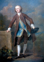 Gustavus Hamilton, 2nd Viscount Boyne, vintage artwork by William Hogarth, 12x8" (A4) Poster