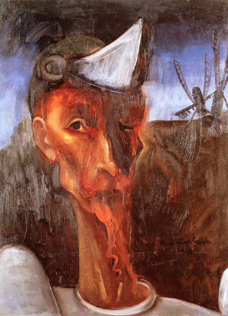 Don Quixote and the Windmills by Felix Nussbaum,16x12(A3) Poster