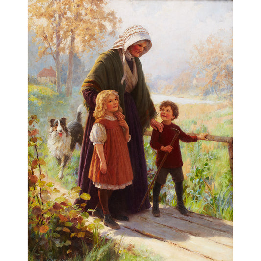 Sunrise and Sunset by Percy Tarrant,16x12(A3) Poster