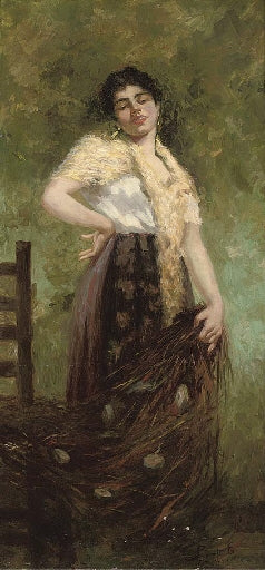Fisherman's Daughter by Egisto Lancerotto,16x12(A3) Poster