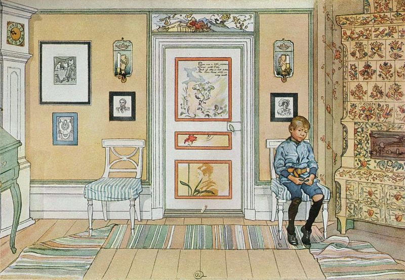 In the Corner by Carl Larsson,A3(16x12")Poster