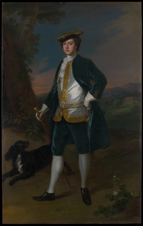 Sir James Dashwood (1715–1779), vintage artwork by Enoch Seeman the Younger, 12x8" (A4) Poster