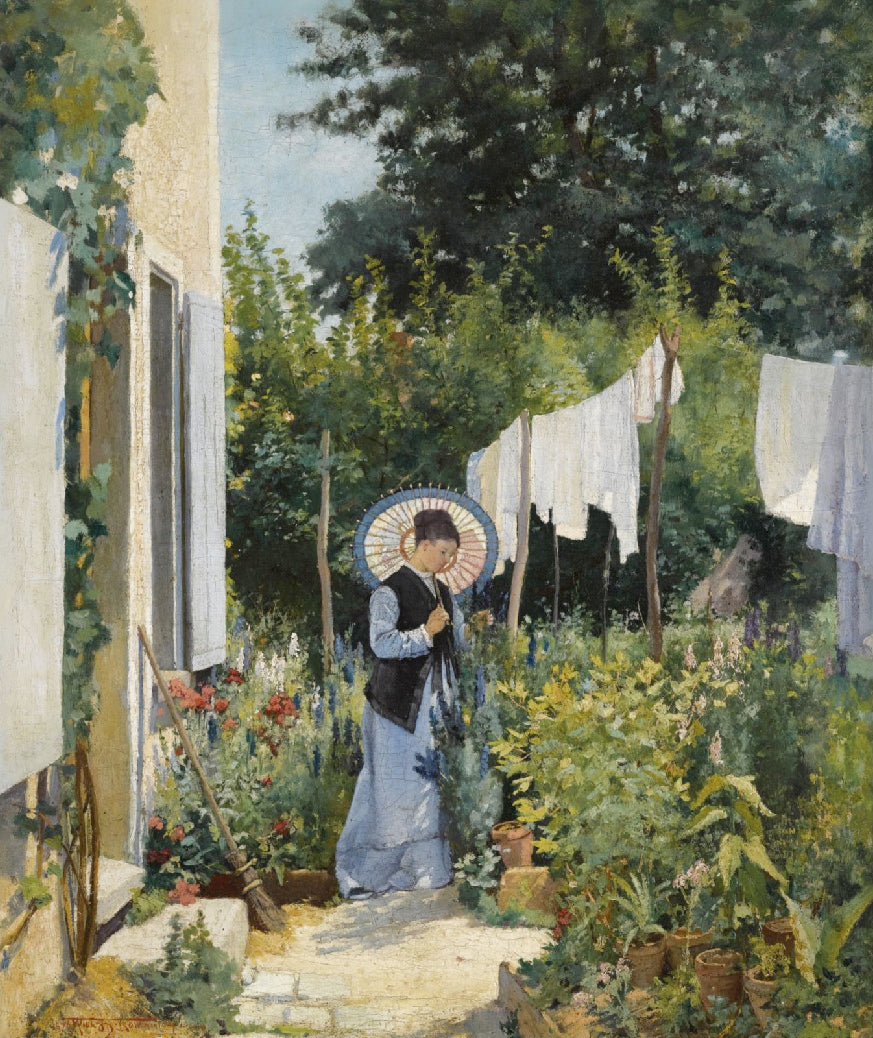 Montlery sur Long, vintage artwork by Will Hicok Low, 12x8" (A4) Poster