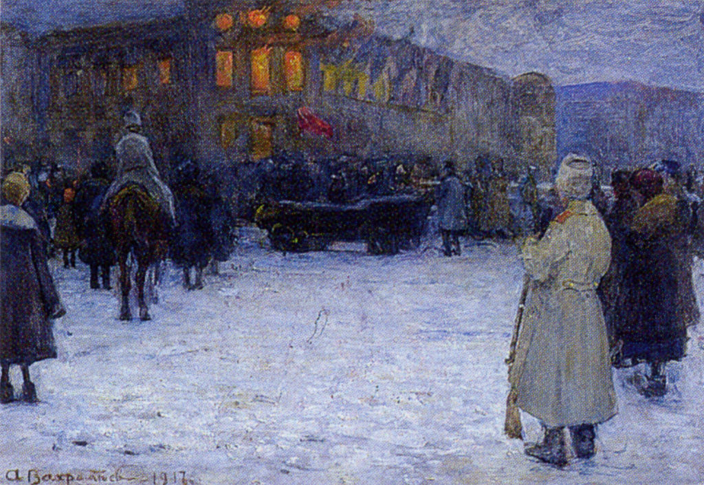 Fire of Litovsky Castle by Alexander Ivanovich Vahrameev,16x12(A3) Poster
